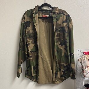Men's Camouflage Shirt Jacket
